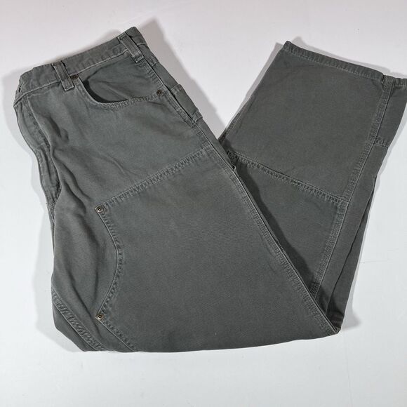 Carhartt Other - Carhartt B188 DMS Loose Fit Green Double Knee Carpenter Pants Men's 40x32